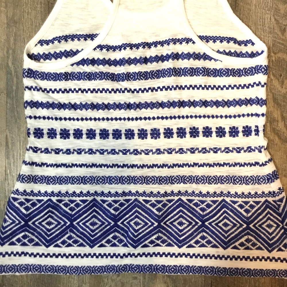 Sam Edelman Embroidered Racerback Tank Top - Picture 6 of 7